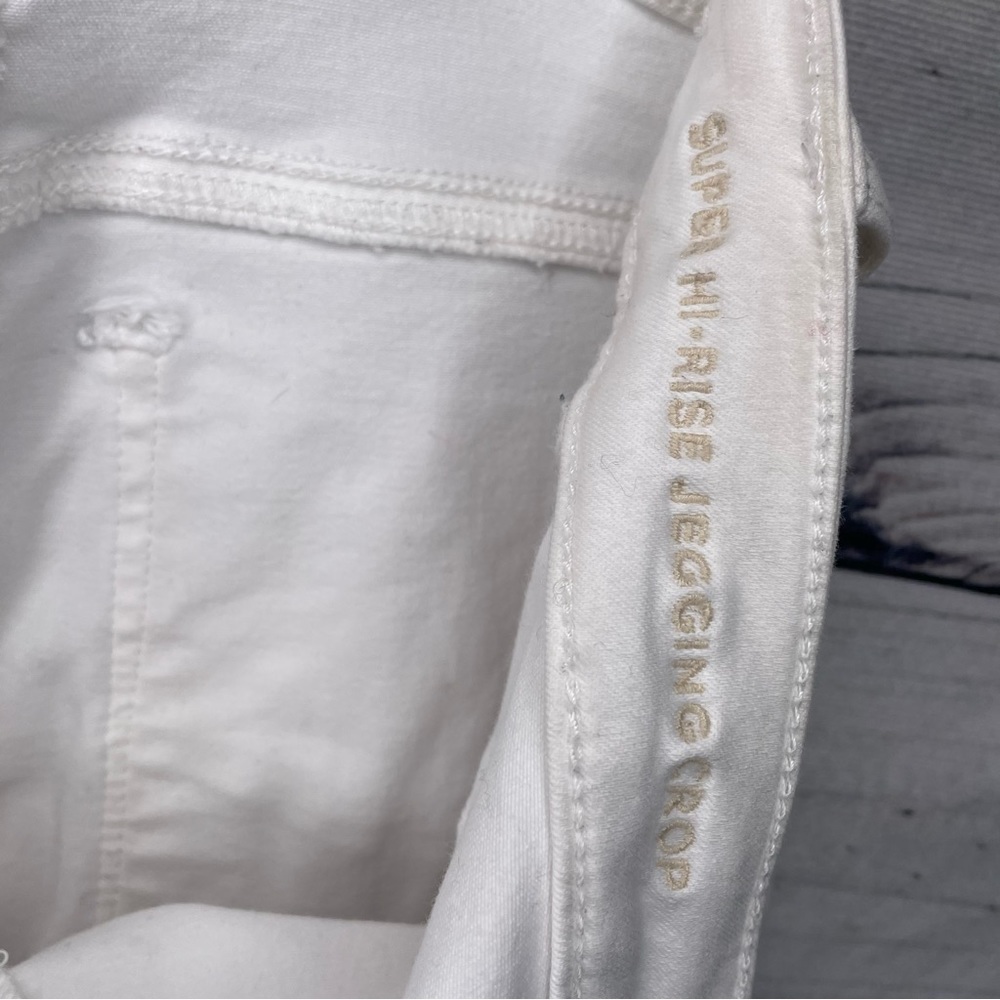 American Eagle outfitters white ripped super high-rise jagging size 4 - Picture 15 of 16